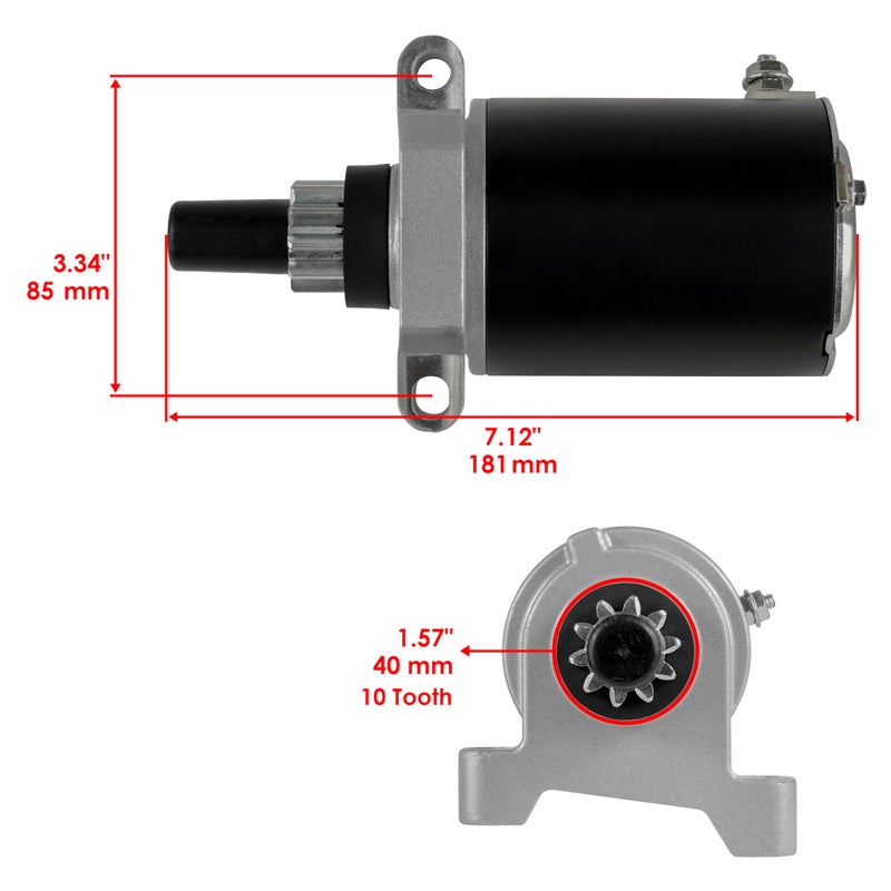 Caltric Starter Compatible with Tecumseh Small Engine Ohv125 Ohv130 Ohv135 - Image 2